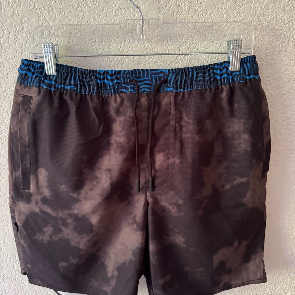 Stance Zebra Print Black and Blue Shorts